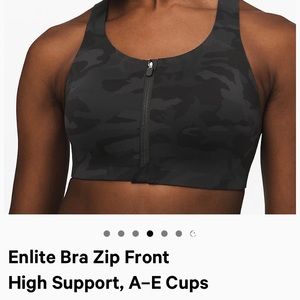 Lululemon Enlite Bra zip front 38D new with tags